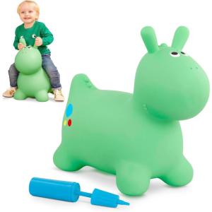 image:imageBattat  Inflatable Zebra Bouncer  Air Pump Included  Bouncy Animal  Soft amp Safe  18 Months  Hoppin ZebraDinosaur