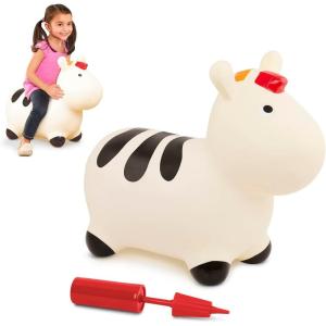 image:imageBattat  Inflatable Zebra Bouncer  Air Pump Included  Bouncy Animal  Soft amp Safe  18 Months  Hoppin ZebraZebra