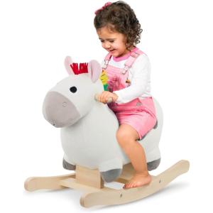 image:imageBattat  Zebra Rocking Horse  Wooden Rocker amp Plush Body  Active Play Toy  Sturdy amp Durable  12 Months  Rockin ZebraZebra