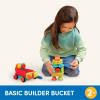 image:imageBattat  Bristle Blocks  STEM Interlocking Building Blocks  50 Pieces Playset  Developmental Toys for Toddlers amp Kids  Basic Builder Bucket  2 YearsBristle Block Bucket