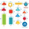 image:imageBattat  Bristle Blocks  STEM Interlocking Building Blocks  80 Pieces Playset  Reusable Storage Bucket  Developmental Toys for Toddlers amp Kids  Big Value Case  2 Years