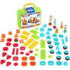 image:imageBattat  Bristle Blocks  STEM Interlocking Building Blocks  85 Pieces Playset  Reusable Carry Case  Developmental Toys for Toddlers amp Kids  Safari Adventure Carrying Case  2 Years85Pc Safari Adventure