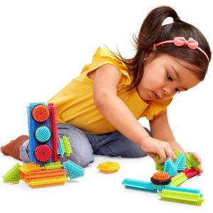 image:imageBattat  Bristle Blocks  STEM Interlocking Building Blocks  112 Pieces Playset  Developmental Toys for Toddlers amp Kid  Basic Builder Set  2 Years36 pcs