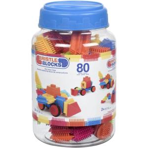 image:imageBattat  Bristle Blocks  STEM Interlocking Building Blocks  80 Pieces Playset  Reusable Storage Bucket  Developmental Toys for Toddlers amp Kids  Big Value Case  2 Years