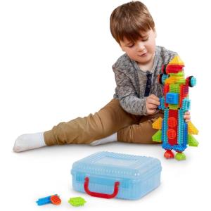 image:imageBattat  Bristle Blocks  STEM Interlocking Building Blocks  85 Pieces Playset  Reusable Carry Case  Developmental Toys for Toddlers amp Kids  Safari Adventure Carrying Case  2 Years50 Pcs Blue Case