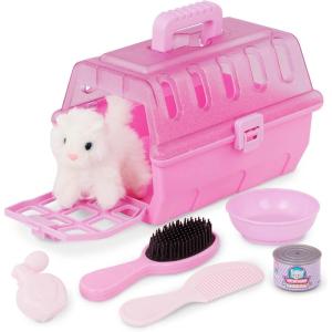 image:imageBattat  Play Circle  Pet Carrier  Stuffed Animal Kitten  Plush Toys  Pretend Play  3 Years