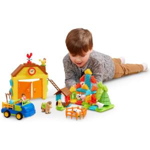 image:imageBattat Bristle Blocks STEM Interlocking Building Blocks 67 pc Farm Playset Developmental Toys for Toddlers amp Kid Barnyard Playset 2 Years 