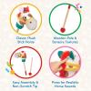 image:imageBattat  Classic Hobby Horse  Plush Stick Horse  Wooden Pole amp Sensory Textures  Realistic Sounds  2 Years  Pony PalHobby Horse
