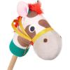 image:imageBattat  Classic Hobby Horse  Plush Stick Horse  Wooden Pole amp Sensory Textures  Realistic Sounds  2 Years  Pony PalHobby Horse