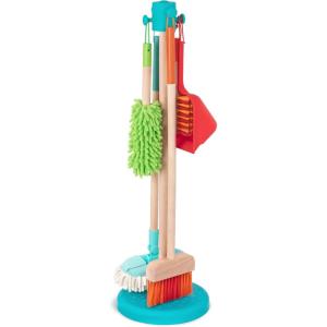 image:imageBattat  Play Circle  House Cleaning Set for Kids  Toy Vacuum  Hand Vacuum for Toddlers  Pretend Play  3 YearsWooden Cleaning Set