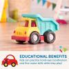 image:imageBattat  Wonder Wheels  Recycling Truck  3 Compartments for Waste Management  Vehicle for Toddlers  Recyclable  1 Year Dump Truck