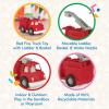 image:imageBattat  Wonder Wheels  Recycling Truck  3 Compartments for Waste Management  Vehicle for Toddlers  Recyclable  1 Year Fire Truck
