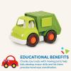 image:imageBattat  Wonder Wheels  Recycling Truck  3 Compartments for Waste Management  Vehicle for Toddlers  Recyclable  1 Year Garbage Truck