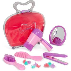 image:imageBattat  Play Circle  Hair Dryer with Sounds amp Air  Carrying Case  Salon Accessories  Pretend Play Toys  Beauty Shop  3 Years15 Pieces