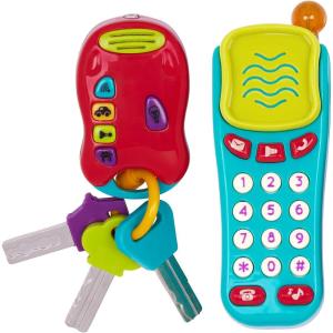 image:imageBattat  Sensory Toys  Pretend Phone amp Keychain  Toddler Light  Up Toy Car Keys  10 Months  Light amp Sound