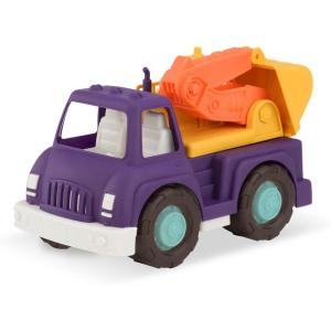 image:imageBattat  Wonder Wheels  Recycling Truck  3 Compartments for Waste Management  Vehicle for Toddlers  Recyclable  1 Year Excavator Truck