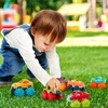 image:imageBattat  Plastic Toy Cars  6 Pack amp Storage Bag  Colorful Toddler Trucks  Easy to Clean  2 Years  Mini Monster Trucks