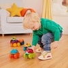 image:imageBattat  Plastic Toy Cars  6 Pack amp Storage Bag  Colorful Toddler Trucks  Easy to Clean  2 Years  Mini Monster Trucks