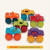 image:imageBattat  Plastic Toy Cars  6 Pack amp Storage Bag  Colorful Toddler Trucks  Easy to Clean  2 Years  Mini Monster Trucks