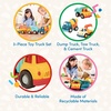 image:imageBattat  Wonder Wheels  3 Pieces Toy Truck Set  Dump Tow Cement Toy Construction Vehicles  Recyclable Materials  1 Year  YellowDump  Tow  Cement Trucks