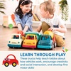 image:imageBattat  Wonder Wheels  3 Pieces Toy Truck Set  Dump Tow Cement Toy Construction Vehicles  Recyclable Materials  1 Year  YellowDump  Tow  Cement Trucks