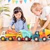 image:imageBattat  Wonder Wheels  3 Pieces Toy Truck Set  Dump Tow Cement Toy Construction Vehicles  Recyclable Materials  1 Year  YellowDump  Tow  Cement Trucks