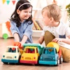 image:imageBattat  Wonder Wheels  3 Pieces Toy Truck Set  Dump Tow Cement Toy Construction Vehicles  Recyclable Materials  1 Year  YellowDump  Tow  Cement Trucks