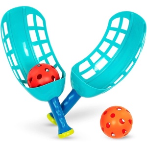 image:imageBattat  Classic Scoop amp Toss Playset  4 Pieces Catch amp Throw Game  Coordination amp Physical Activity  Outdoor Summer Toys  5 Years   Catch A Ball Playset