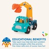 image:imageBattat  Classic Construction Toy  Pretend Play Tools  Toddler Trucks  Dexterity Building Toy  3 Years Take  Apart Crane33 Pc Crane Truck