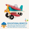 image:imageBattat  Classic Construction Toy  Pretend Play Toys  Toddler Plane Playset  Dexterity Building Toy  3 Years Take  Apart Airplane