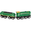 image:imageBattat  Classic Trains  6 Pieces Wooden Railroad Set  Magnetic Toy Trains  Train Engines amp Cars  3 Years Wooden Locomotives amp Freight CarsSet 1
