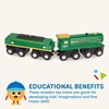image:imageBattat  Classic Trains  6 Pieces Wooden Railroad Set  Magnetic Toy Trains  Train Engines amp Cars  3 Years Wooden Locomotives amp Freight CarsSet 1