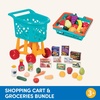 image:imageBattat  Deluxe Grocery Playset  Toy Food for Toddlers  Shopping Cart Toy  20 Pretend Food Items  3 Years Shopping Cart amp Groceries Bundle