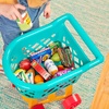 image:imageBattat  Deluxe Grocery Playset  Toy Food for Toddlers  Shopping Cart Toy  20 Pretend Food Items  Grocery Cart  3 Years