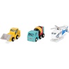 image:imageBattat  Miniature Toy Cars  6 Pieces Wooden Minis  Classic Rescue amp Construction Vehicles  Steamroller Dump Truck  3 Years Wooden Vehicles Set 2Set 1