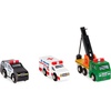 image:imageBattat  Miniature Toy Cars  6 Pieces Wooden Minis  Classic Rescue amp Construction Vehicles  Steamroller Dump Truck  3 Years Wooden Vehicles Set 2Set 1