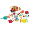 image:imageBattat  Play Dinner Set  45 Pieces Tea Party amp Supper Playset  Pretend Kitchen Toys  Tea Pot Plates Cutlery  3 YearsDeluxe Kitchen