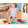image:imageBattat  Pretend Cooking Set  Plastic Kitchen Toys  Play Dishes amp Utensils  Toddler Cooking Set  3 Years21 PiecesCooking Set  21 Pcs
