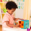 image:imageBattat  Sort amp Stack Combo  17 Pieces Sensory Sorting Set  Activity Cube with Bead Maze  Educational amp Dexterity Toys  2 Years  Shape Sorter Cube  Stacking RingsShape Sorter Cube