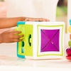 image:imageBattat  Sort amp Stack Combo  17 Pieces Sensory Sorting Set  Activity Cube with Bead Maze  Educational amp Dexterity Toys  2 Years  Shape Sorter Cube  Stacking RingsShape Sorter Cube
