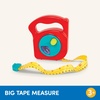 image:imageBattat  Toy Measuring Tape  Working Reel amp Easy  Hold Handle  Tool Discovery Carousel  Metric amp Imperial Units  2 Years  Big Tape MeasureMeasuring Tape