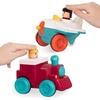 image:imageBattat  Car amp Color Sorting Playset  Cause  and  Effect Toy  Push amp Go Cars  Color  Coded Matching  2 Years  3  Car Garage RedPump  Go