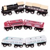 image:imageBattat  Classic Trains  6 Pieces Wooden Railroad Set  Magnetic Toy Trains  Train Engines amp Cars  3 Years Wooden Locomotives amp Freight CarsSet 2