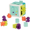 image:imageBattat  Sort amp Stack Combo  17 Pieces Sensory Sorting Set  Activity Cube with Bead Maze  Educational amp Dexterity Toys  2 Years  Shape Sorter Cube  Stacking RingsShape Sorter Cube