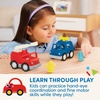 image:imageBattat  Light  Up Yellow Bus  5 Toy Figures  Realistic Sounds  Folding Stop Sign  18 Months  Light amp Sound School Bus3 Rescue Trucks