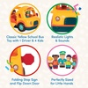 image:imageBattat  Light  Up Yellow Bus  5 Toy Figures  Realistic Sounds  Folding Stop Sign  18 Months  Light amp Sound School BusSchool Bus
