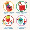 image:imageBattat  Sorting amp Stacking Boxes  Nesting Toddler Play Cubes  Color  Coded Dexterity Keys  Numbers Letters amp Shapes  2 Years  Lock amp Learn Activity Cubes