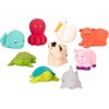 image:imageBattat  Assorted Bath Toys  9 Pieces Animal Squirters  Pool  10 Months  Bath Buddies 9 Pieces