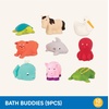 image:imageBattat  Assorted Bath Toys  9 Pieces Animal Squirters  Pool  10 Months  Bath Buddies 9 Pieces