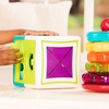 image:imageBattat  Shape Sorter Cube Stacking Rings  Sort amp Stack Combo  17Pieces Sensory Sorting Set  Activity Cube with Bead Maze  Educational amp Dexterity Toy  2 Years 